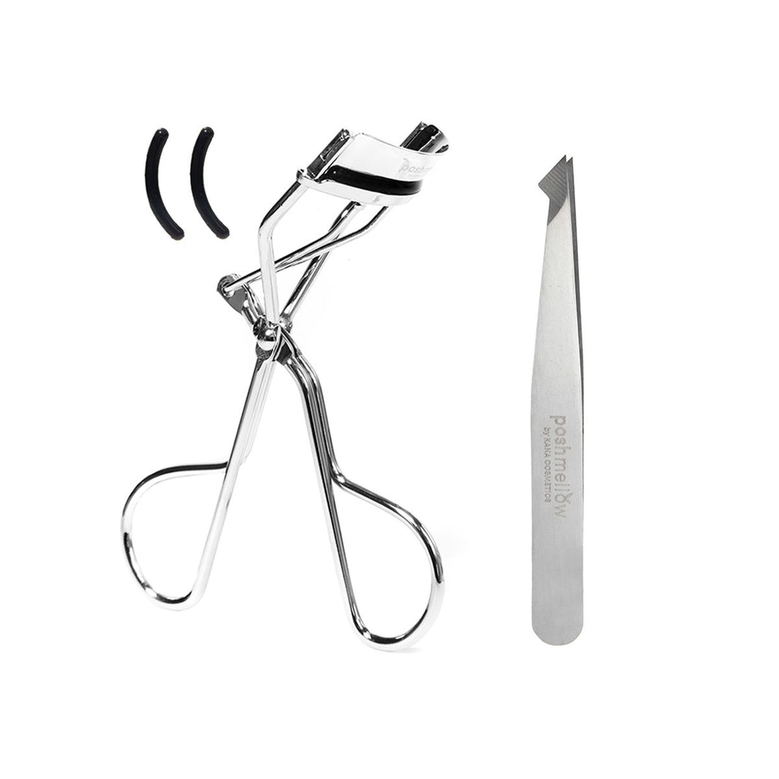 Eyelash Curler & Eyebrow Tweezer Set by Poshmellow