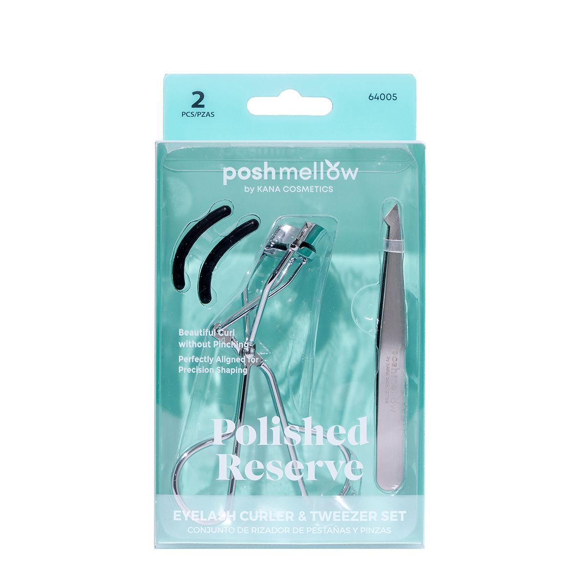 Eyelash Curler & Eyebrow Tweezer Set by Poshmellow