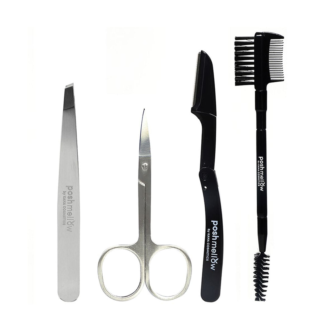 Eyebrow Brush Set - Eyebrow Tweezer Set by Poshmellow
