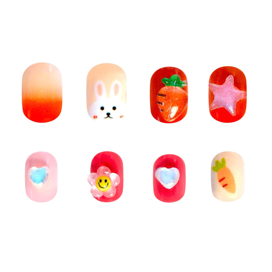 Mochi Latte Mini Pre-Glued Nails: Honey Bunny 65419