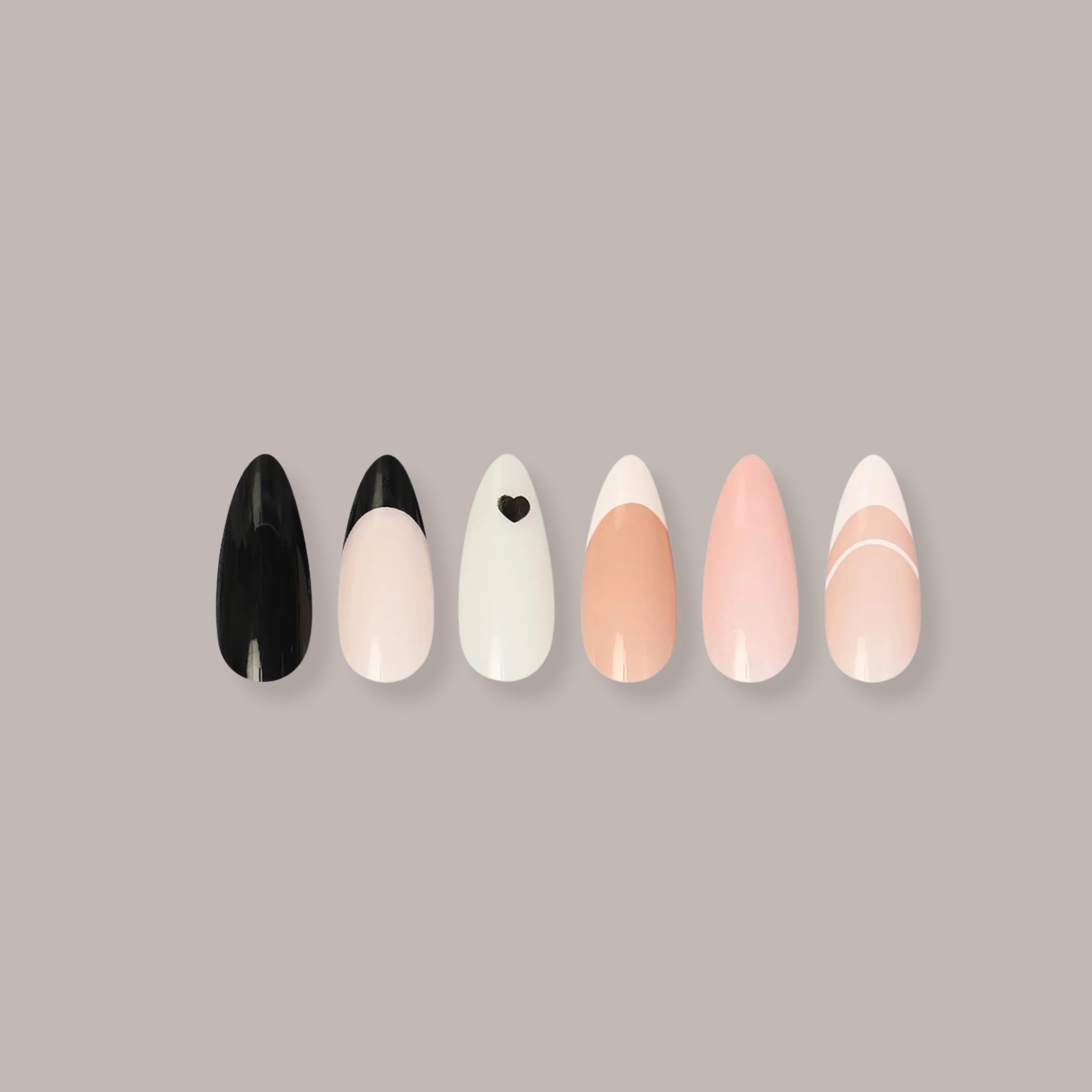 65516 Bare Luxx - French Velvet (24 Nails x 6 Styles, 144 nails)
