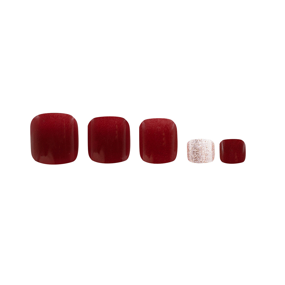 65661 Toe-Tally: Burgundy Sparkle