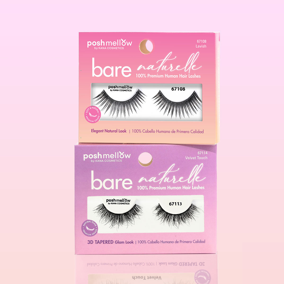 Lashes 100% Human eyelashes - 3D Lashes by Poshmellow