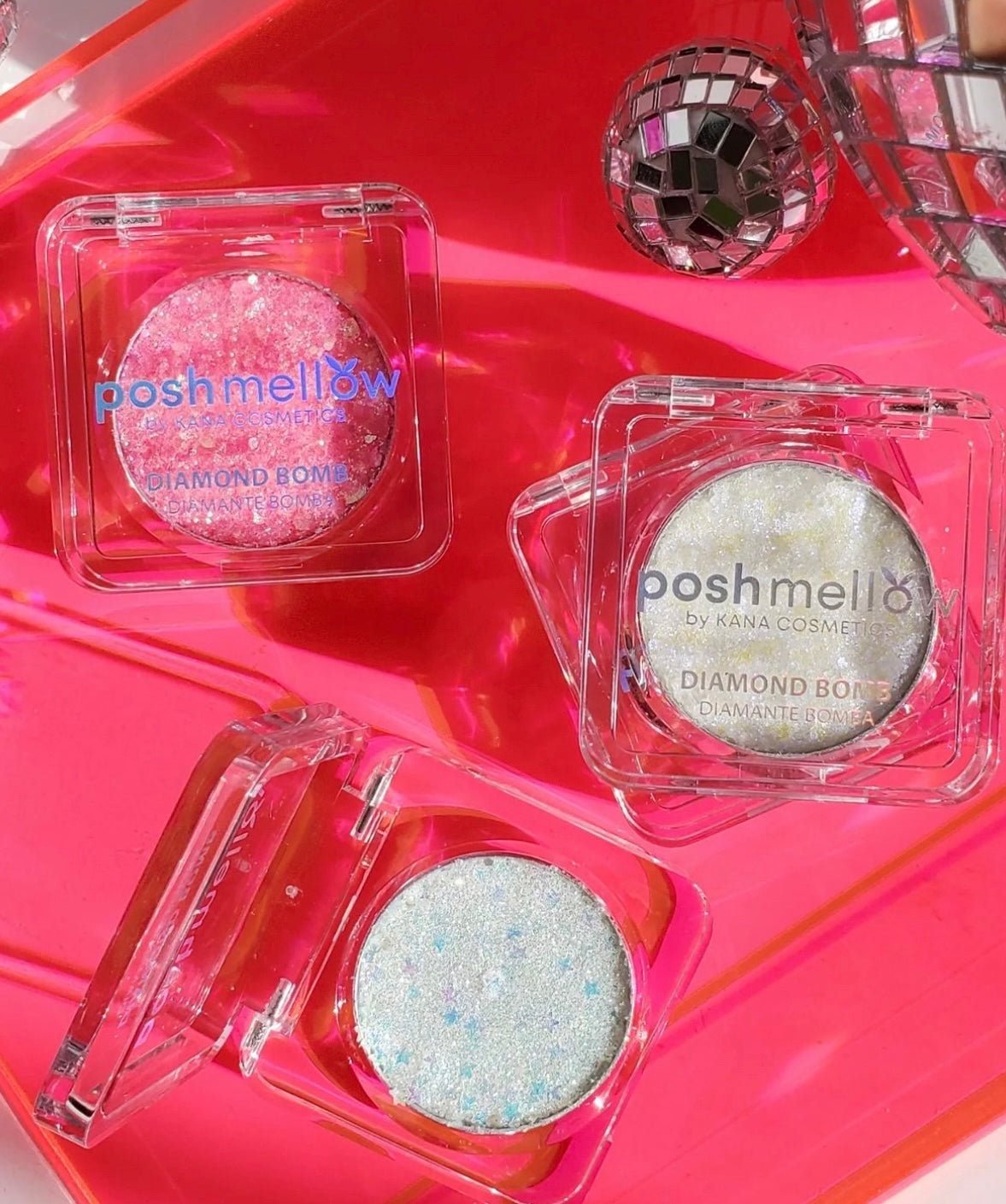 Glitter Highlighter - Pink Diamond Bomb by Poshmellow