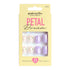Purple Press On Nails with Glue - Short Round Nails with flowers by Poshmellow