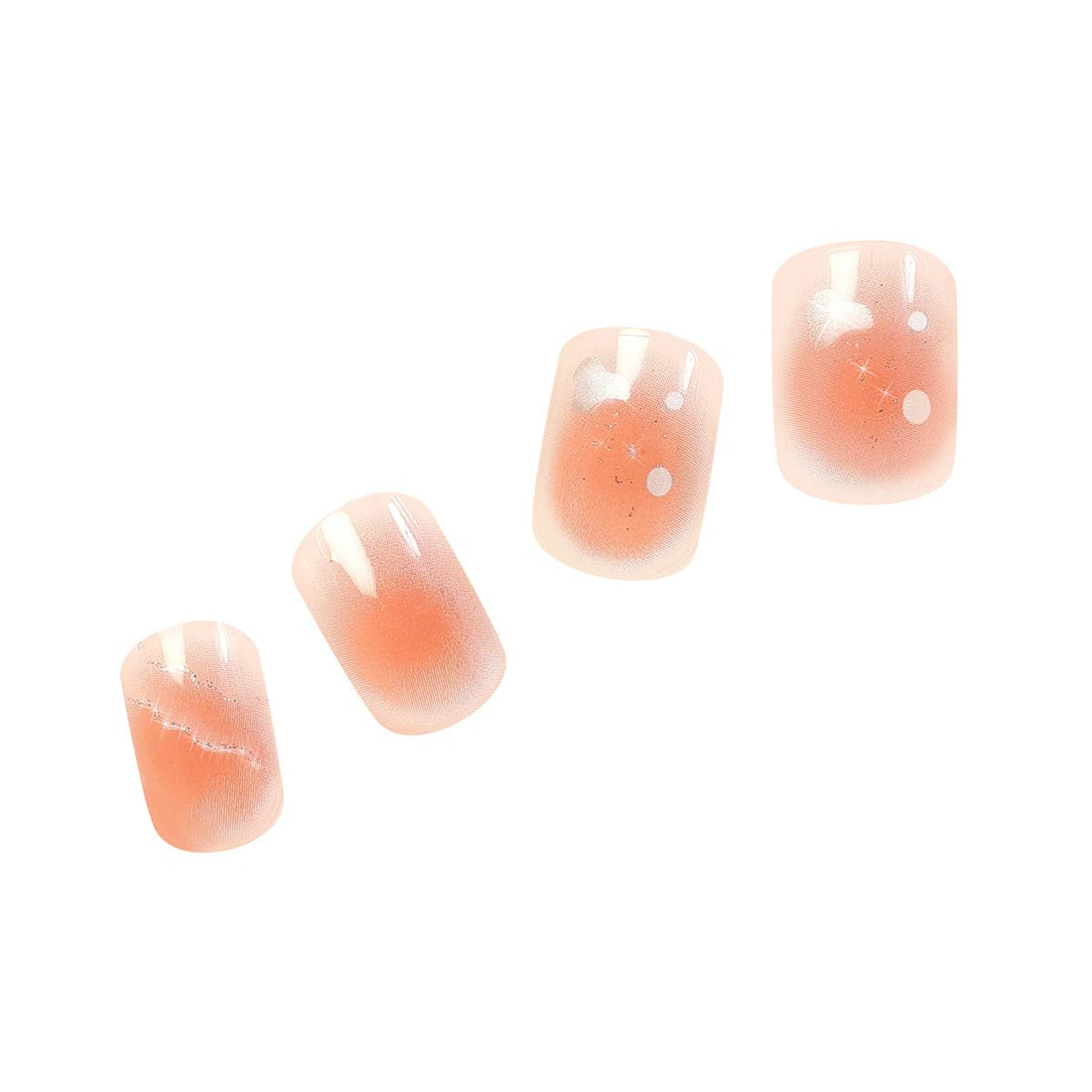 Pink Press On Nails with Glue - Short Round Nails by Poshmellow