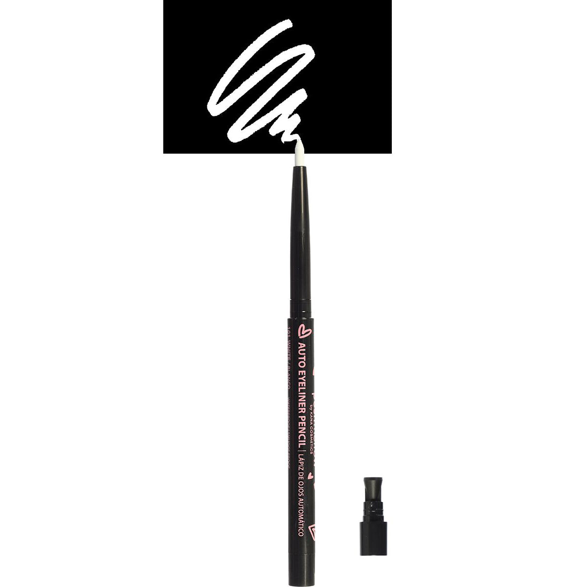Automatic Eye liner Pencil - White with Sharpener by Poshmellow