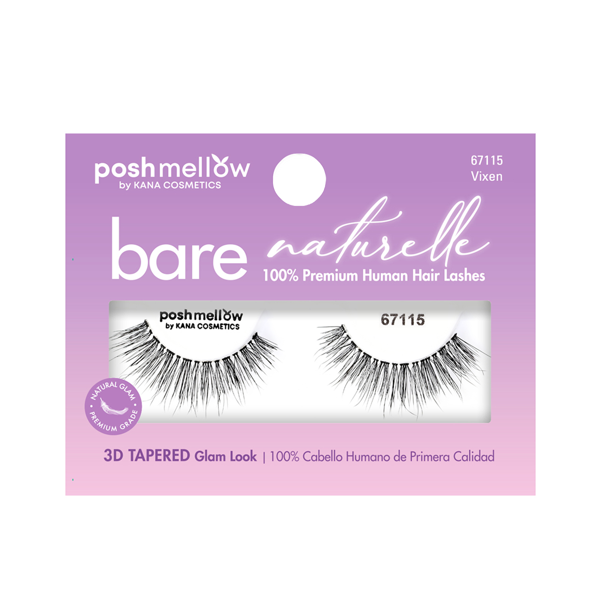 Lashes 100% Human Lashes - 3D Lashes by Poshmellow