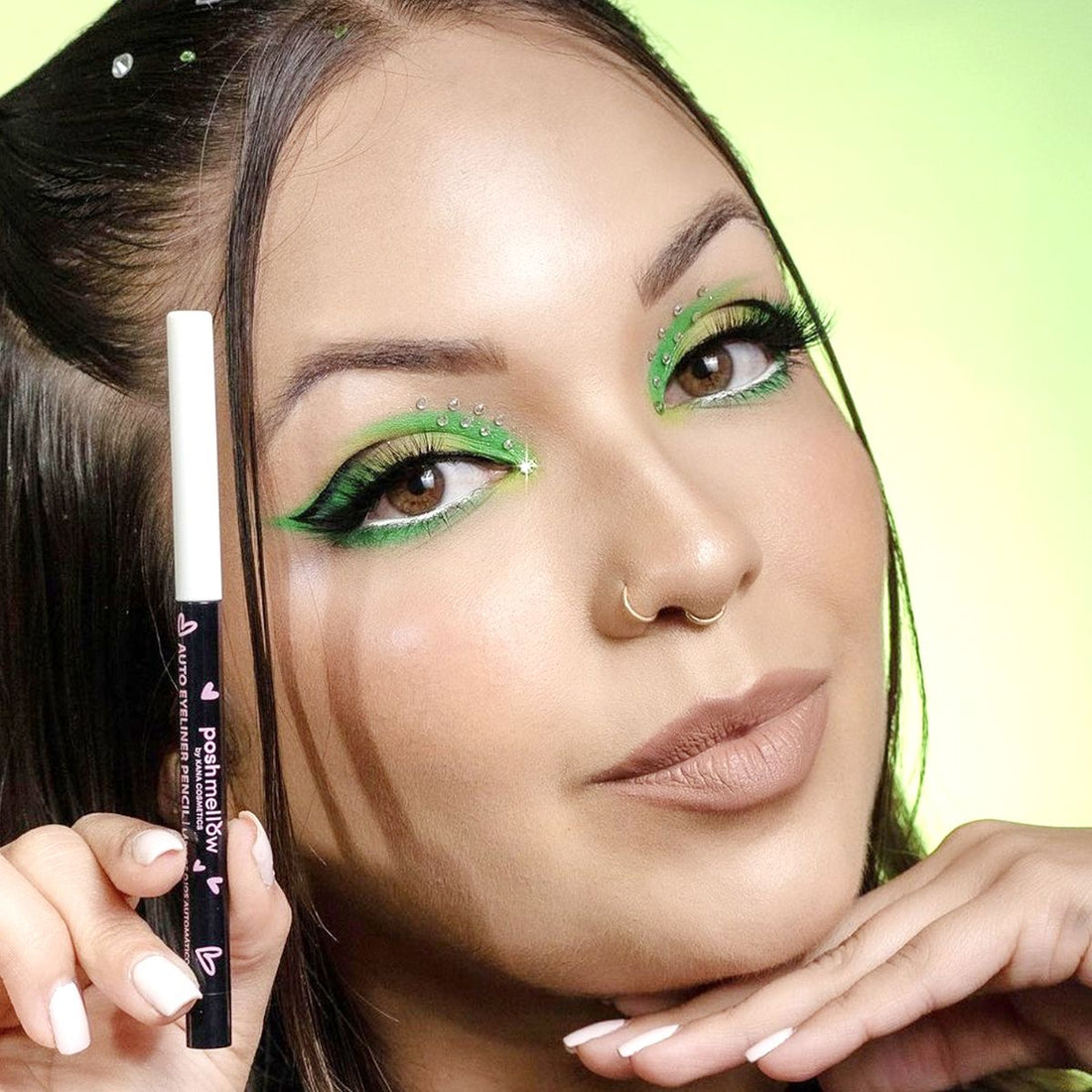 Automatic Eye liner Pencil - White with Sharpener by Poshmellow