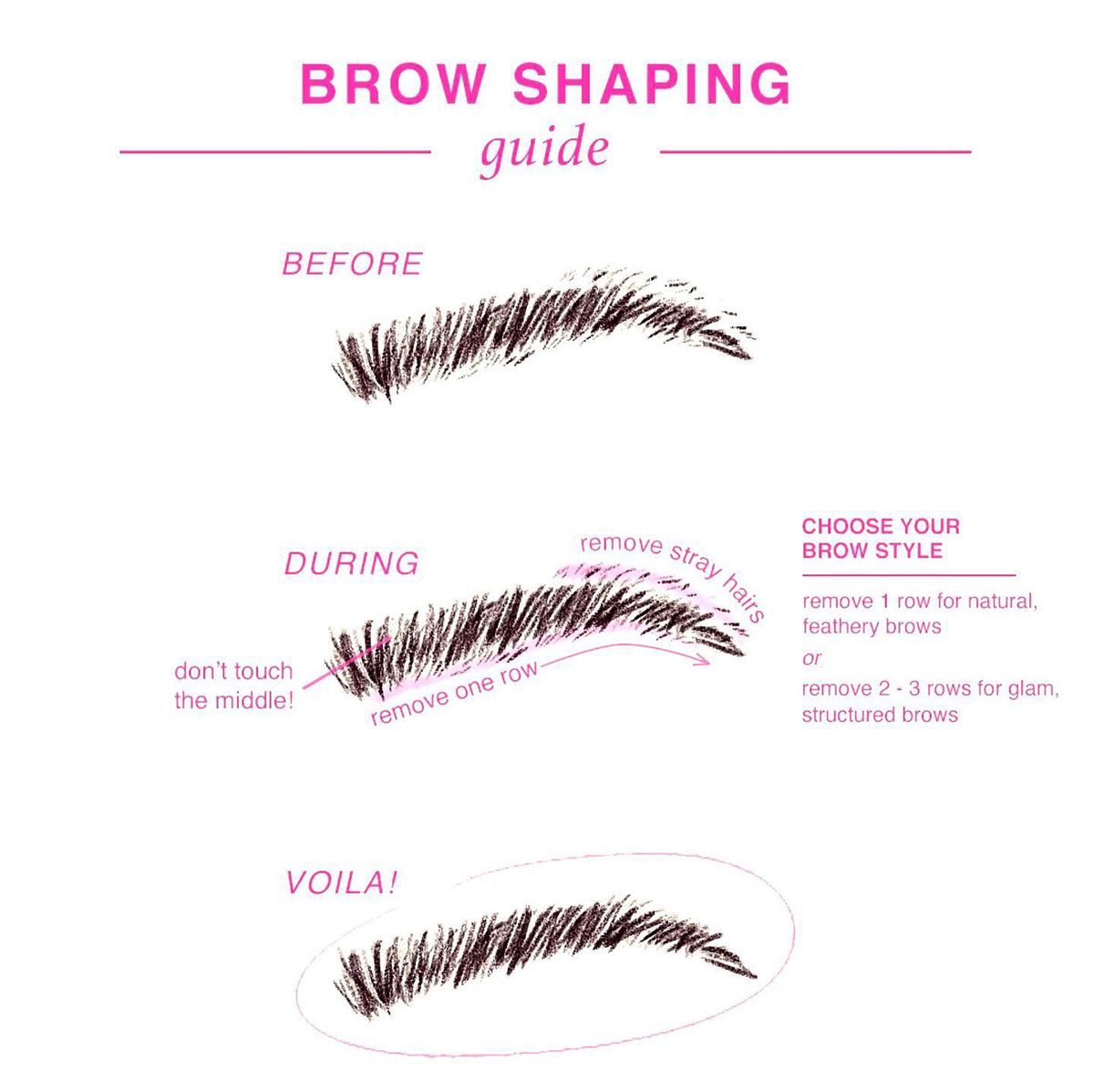 Brow Stencil Kit - Black Brown by Poshmellow