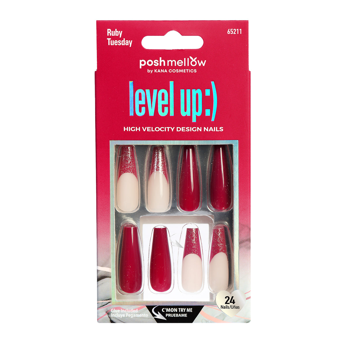 Design Nail: Level Up - Ruby Tuesday