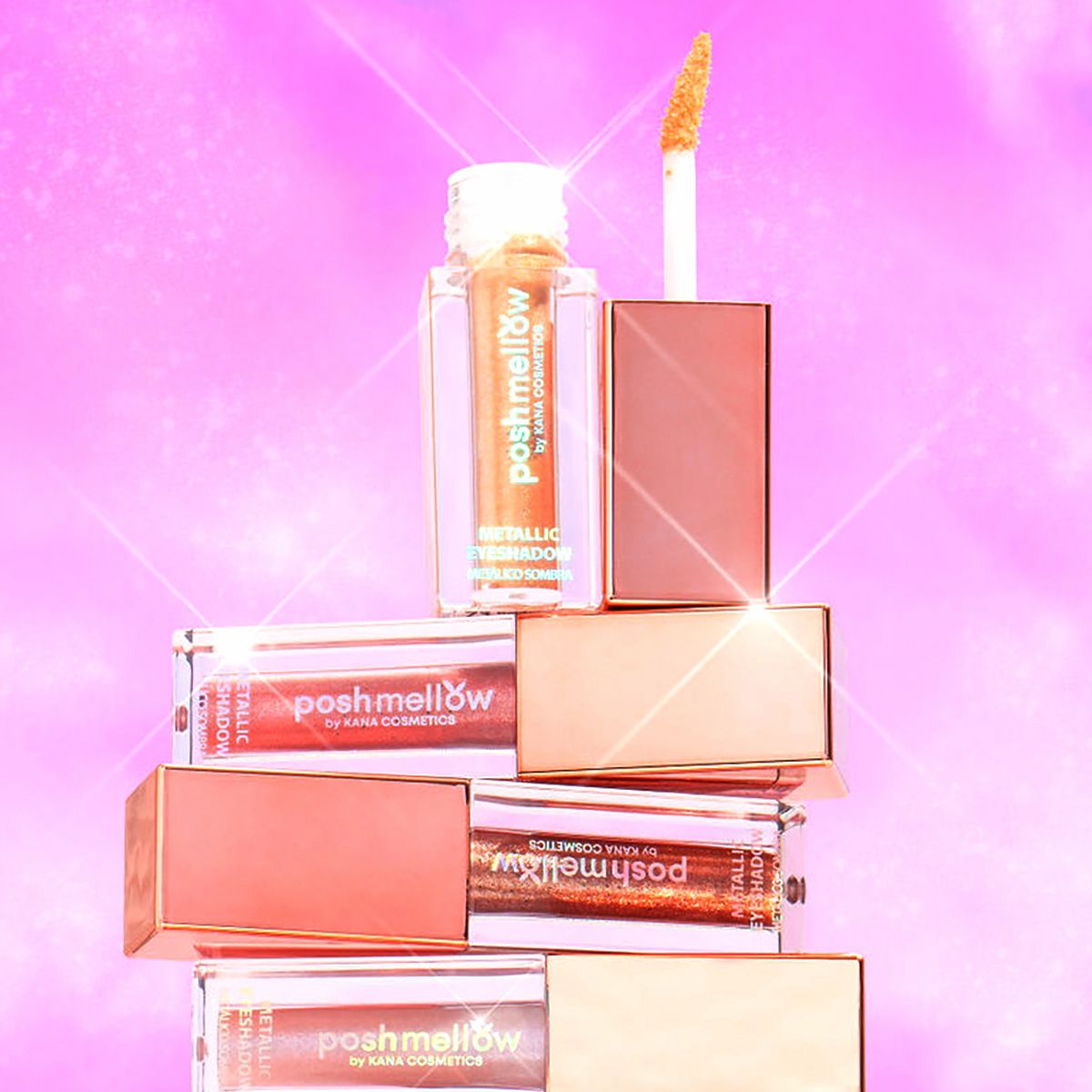 Metallic Eyeshadow Liquid - Gold Eyeshadow by Poshmellow