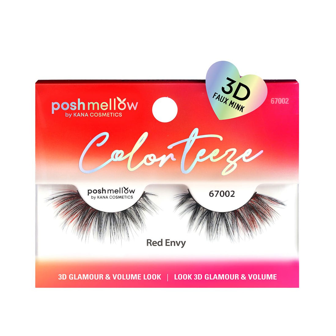 Mink Lashes Color Lashes - Red Lashes by Poshmellow