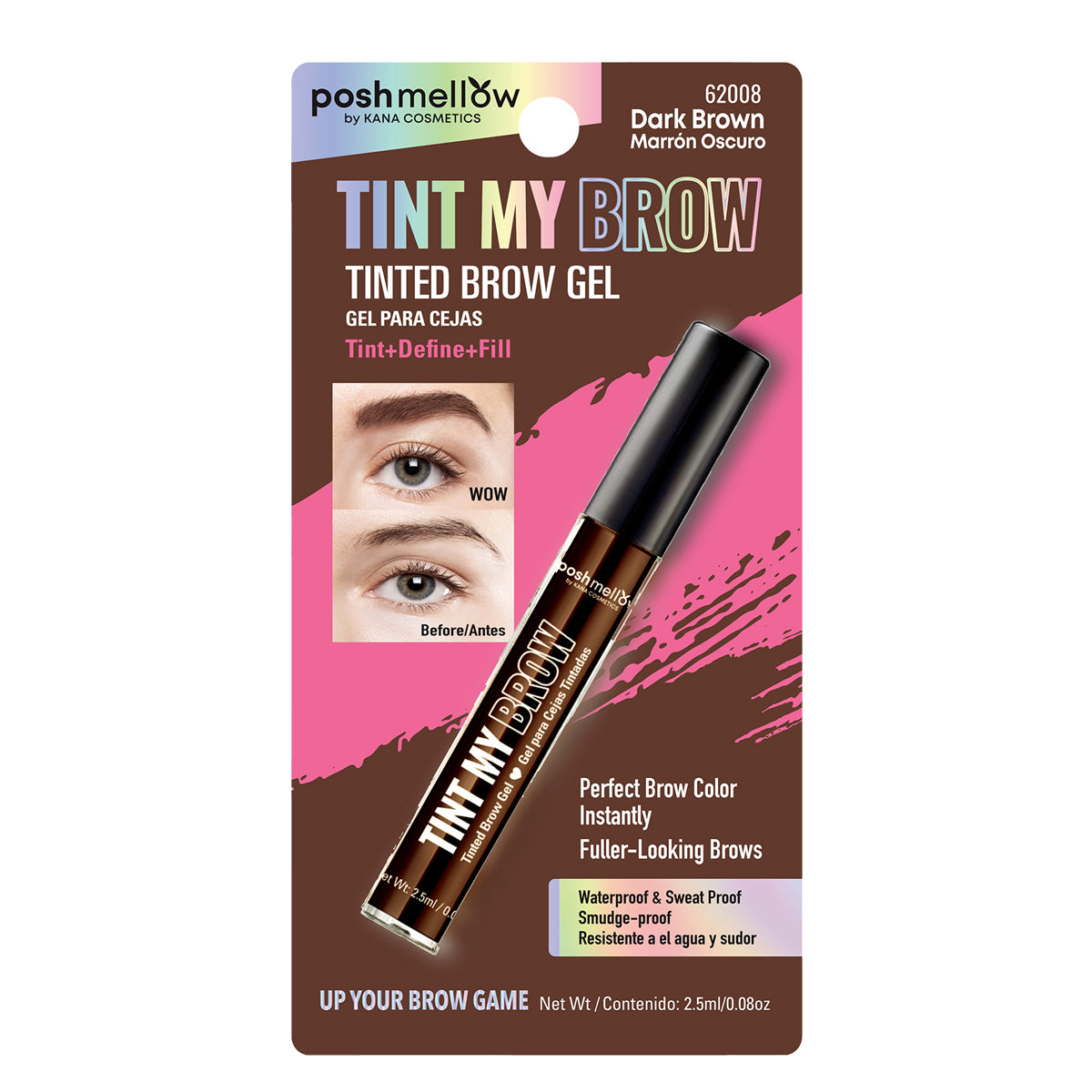 Brow Tint Dark Brown - Brow Gel by Poshmellow