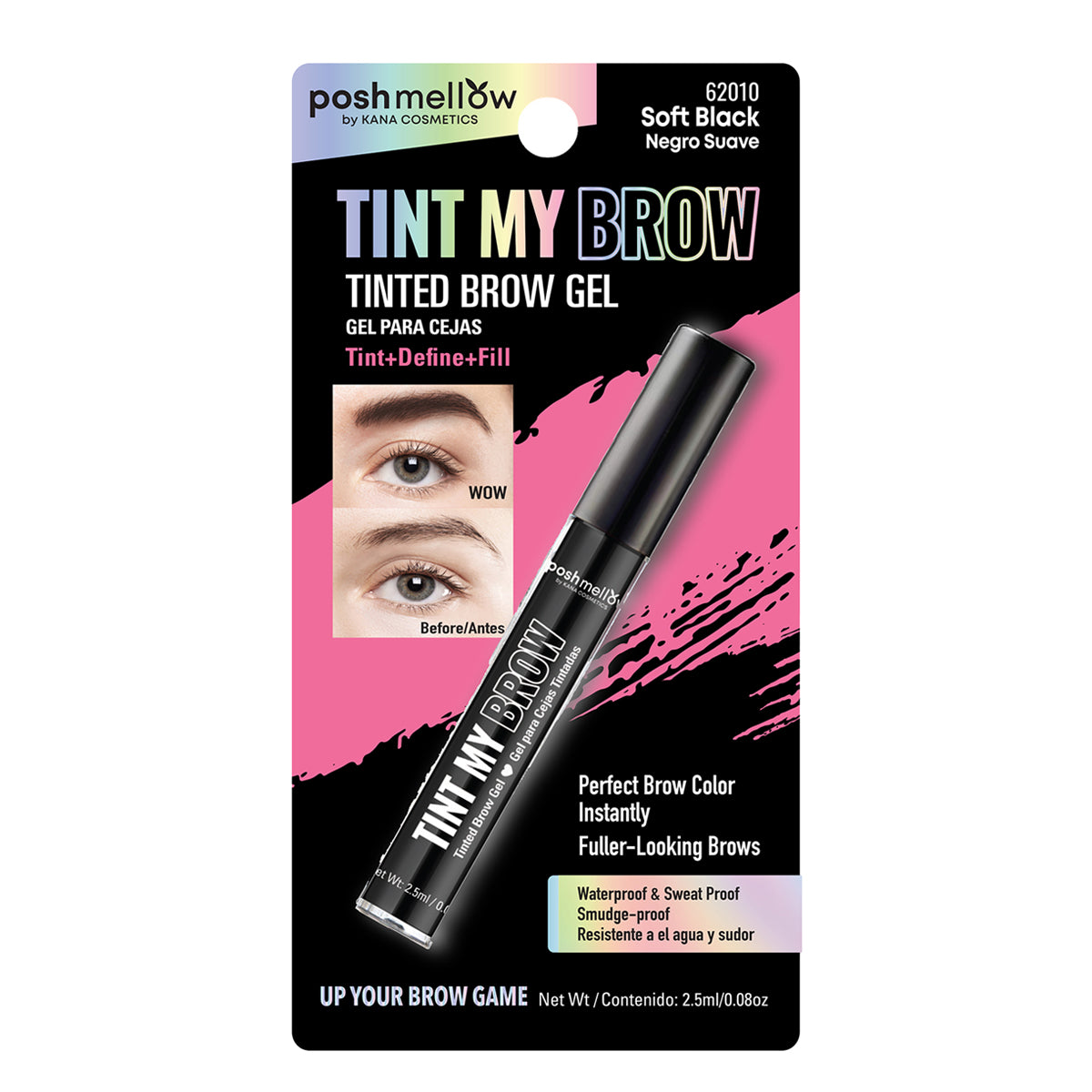 Brow Tint Soft Black - Brow Gel by Poshmellow