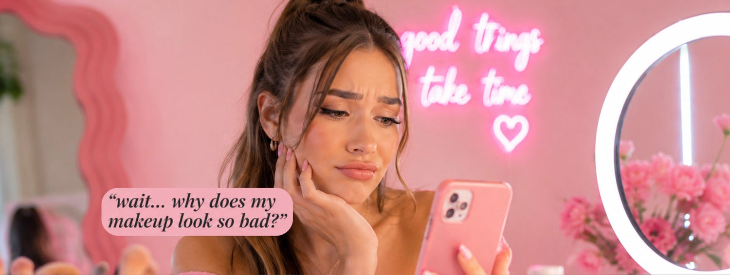Why Your Makeup Looks Fine at Home but Terrible in Photos