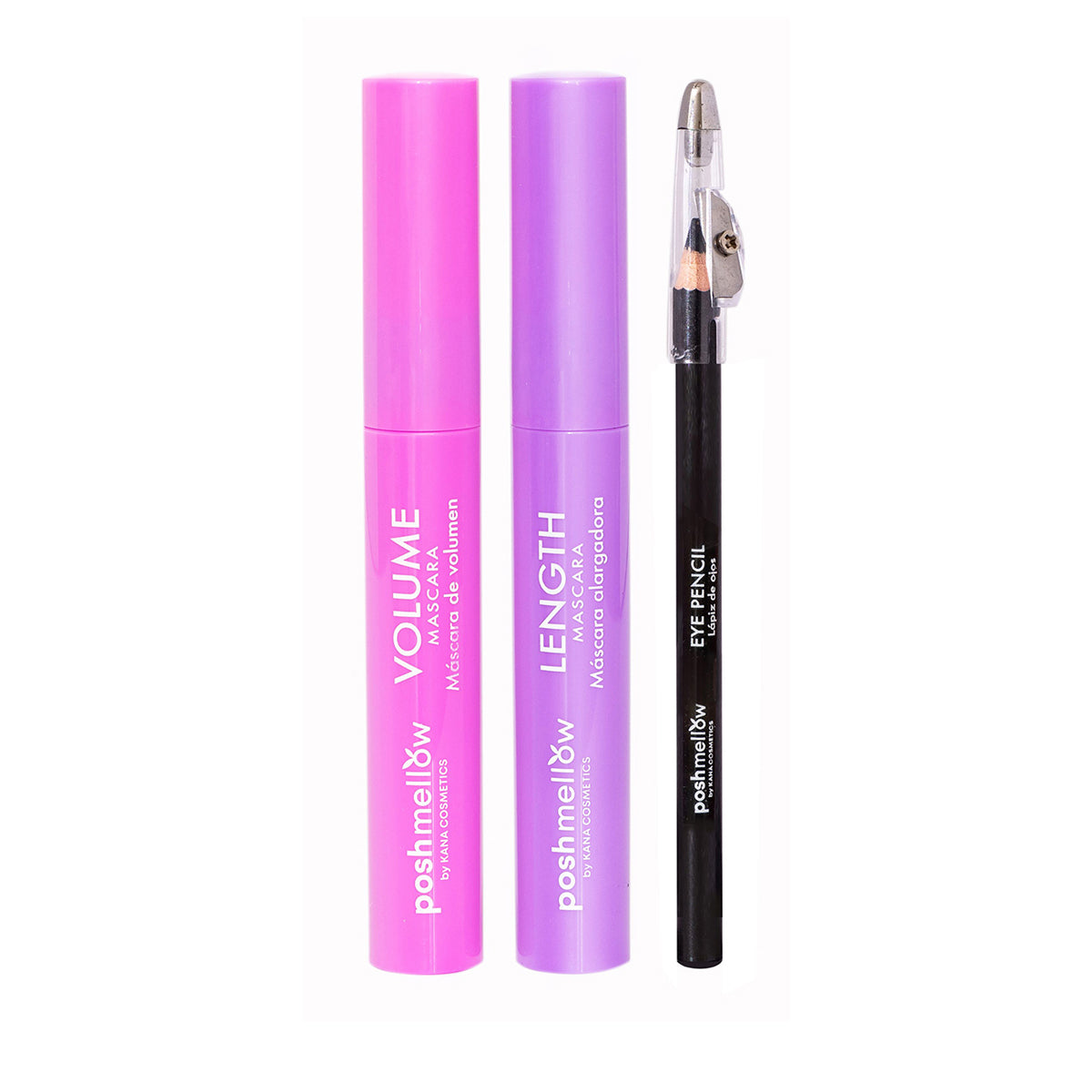 Mascara and Eyeliner Pencil Set (3pc) by Poshmellow