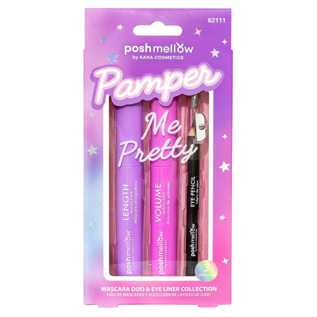 Pamper Me Pretty: 3pc. Mascara Duo &amp; Eyeliner Pencil Set