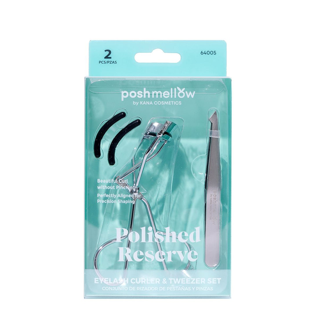 Eyelash Curler & Eyebrow Tweezer Set by Poshmellow