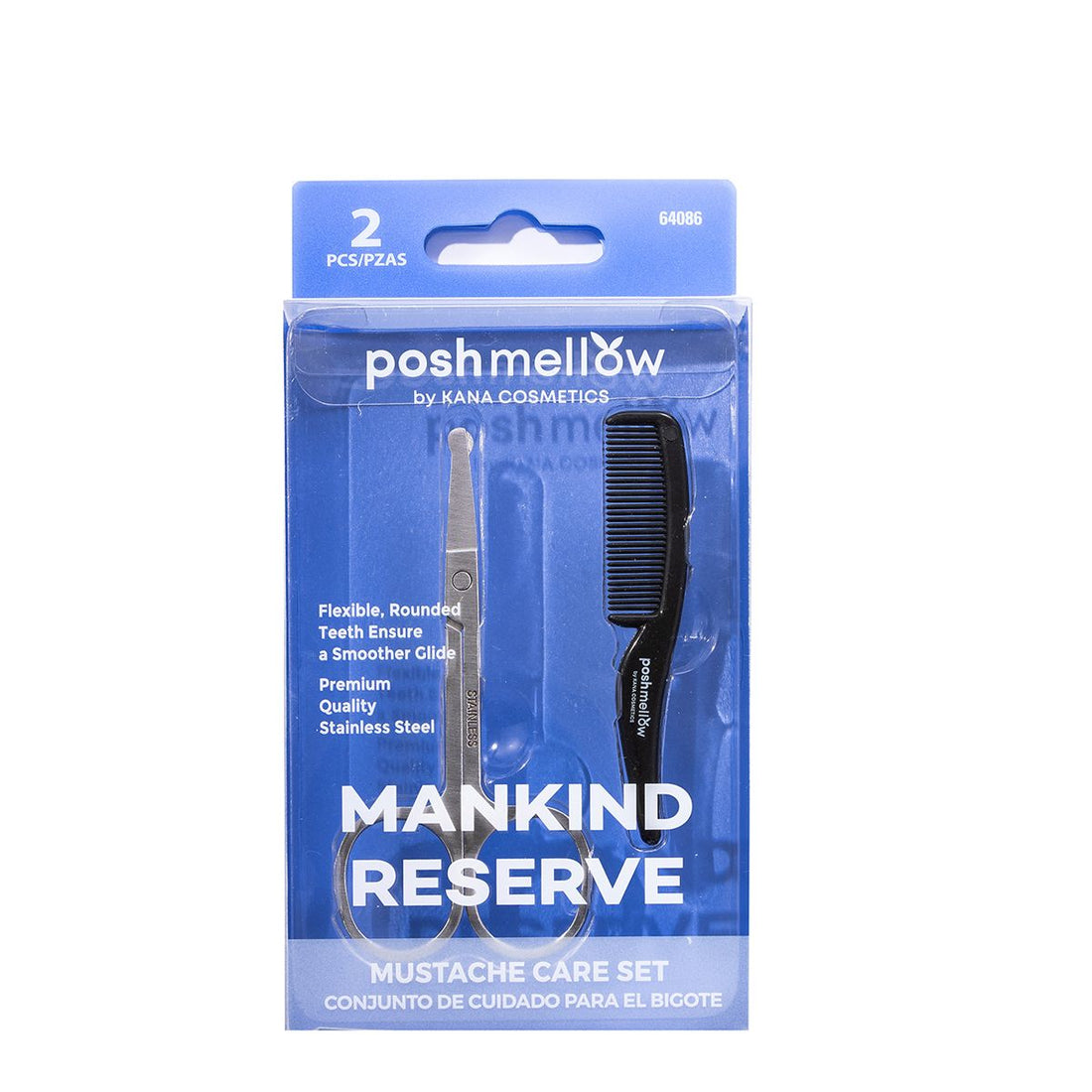 Mustache Trimmer - Mustache Comb Set by Poshmellow