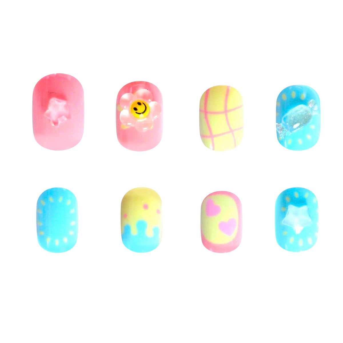 Mochi Latte Mini Pre-Glued Nails: Sugar Cake 65414