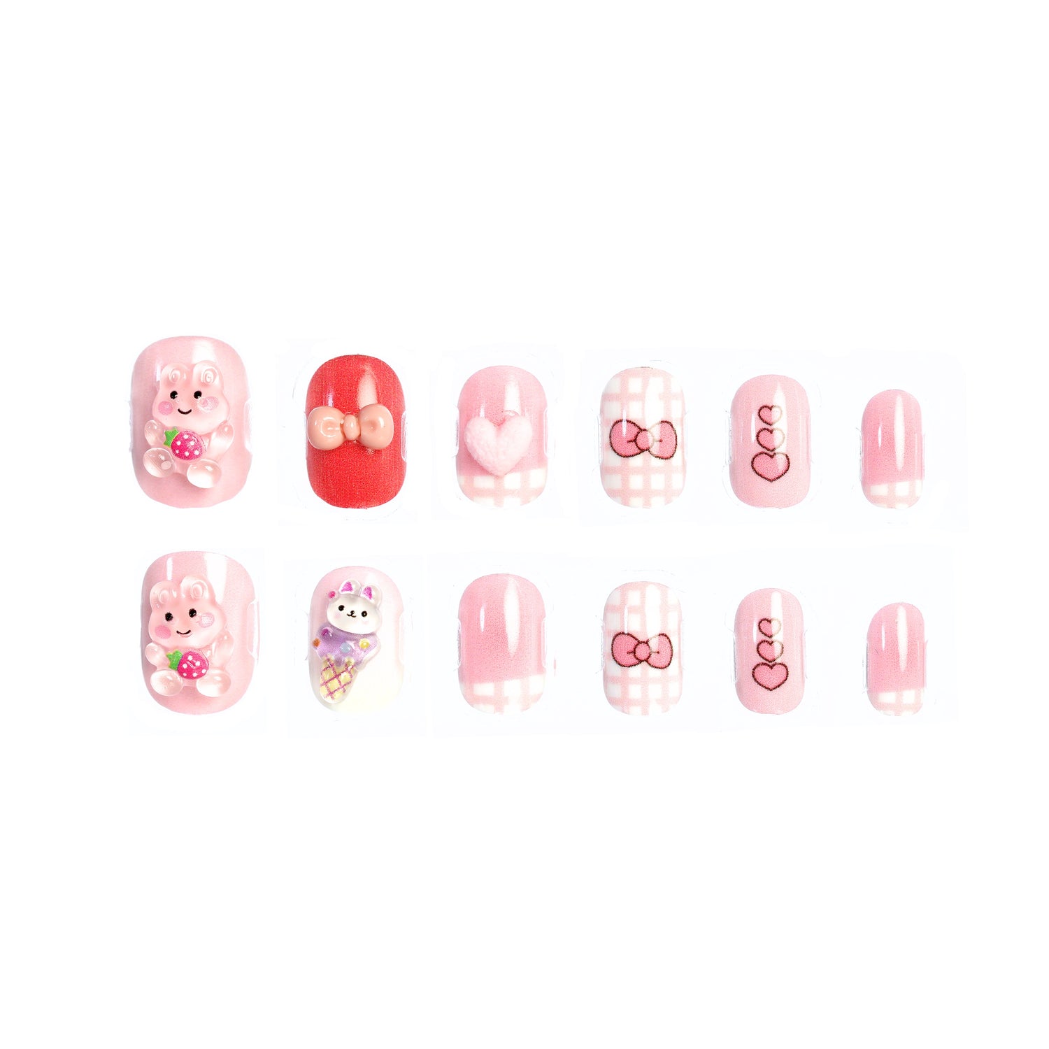 CocoPop Mini Pre-Glued Nails: Pinkie Party 65425