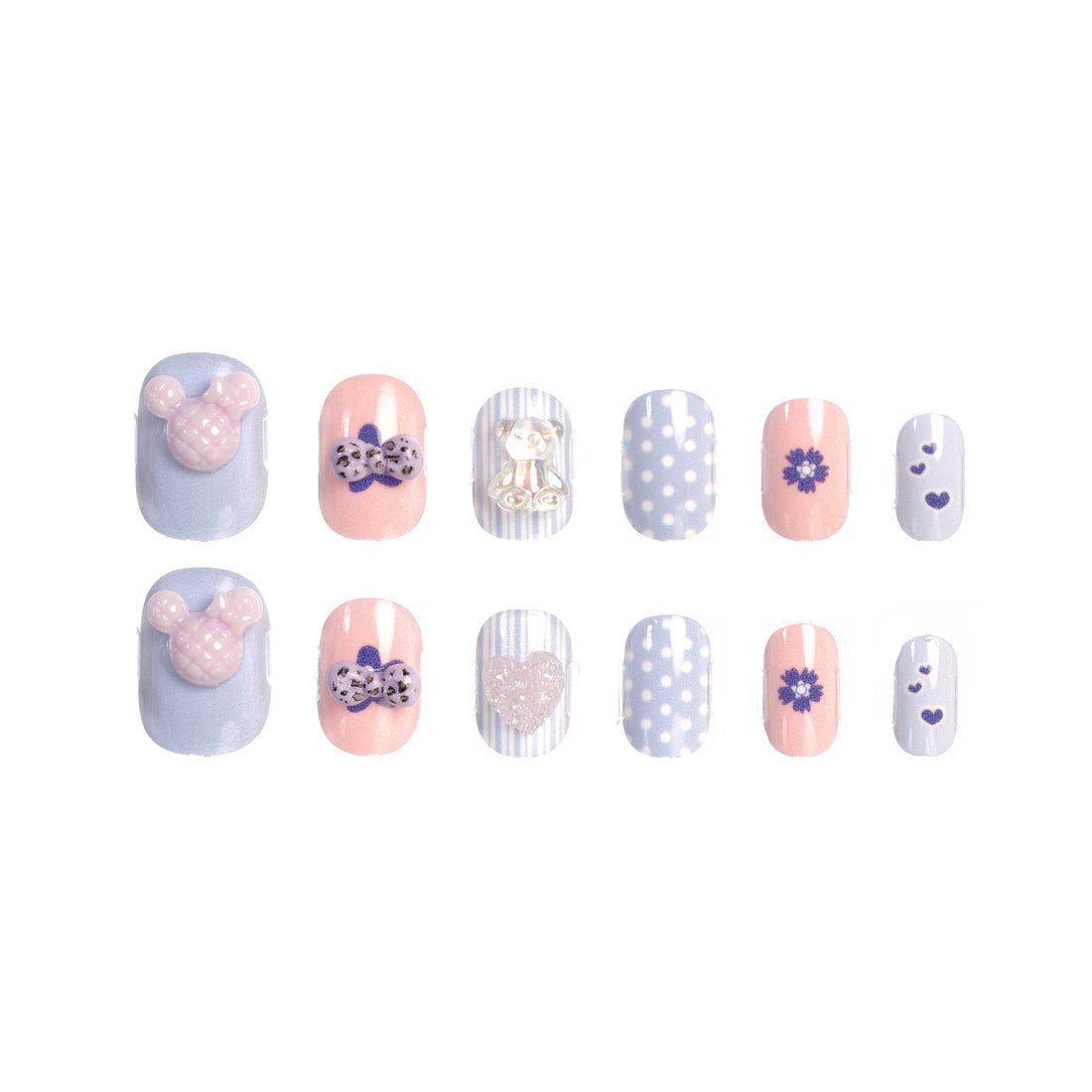 CocoPop Mini Pre-Glued Nails: Bear Starr 65426