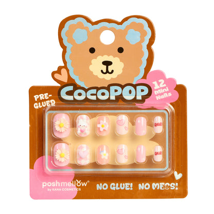 CocoPop Mini Pre-Glued Nails: Daisy Heart 65427