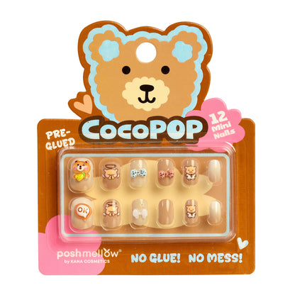 CocoPop Mini Pre-Glued Nails: Bear Hugs 65428