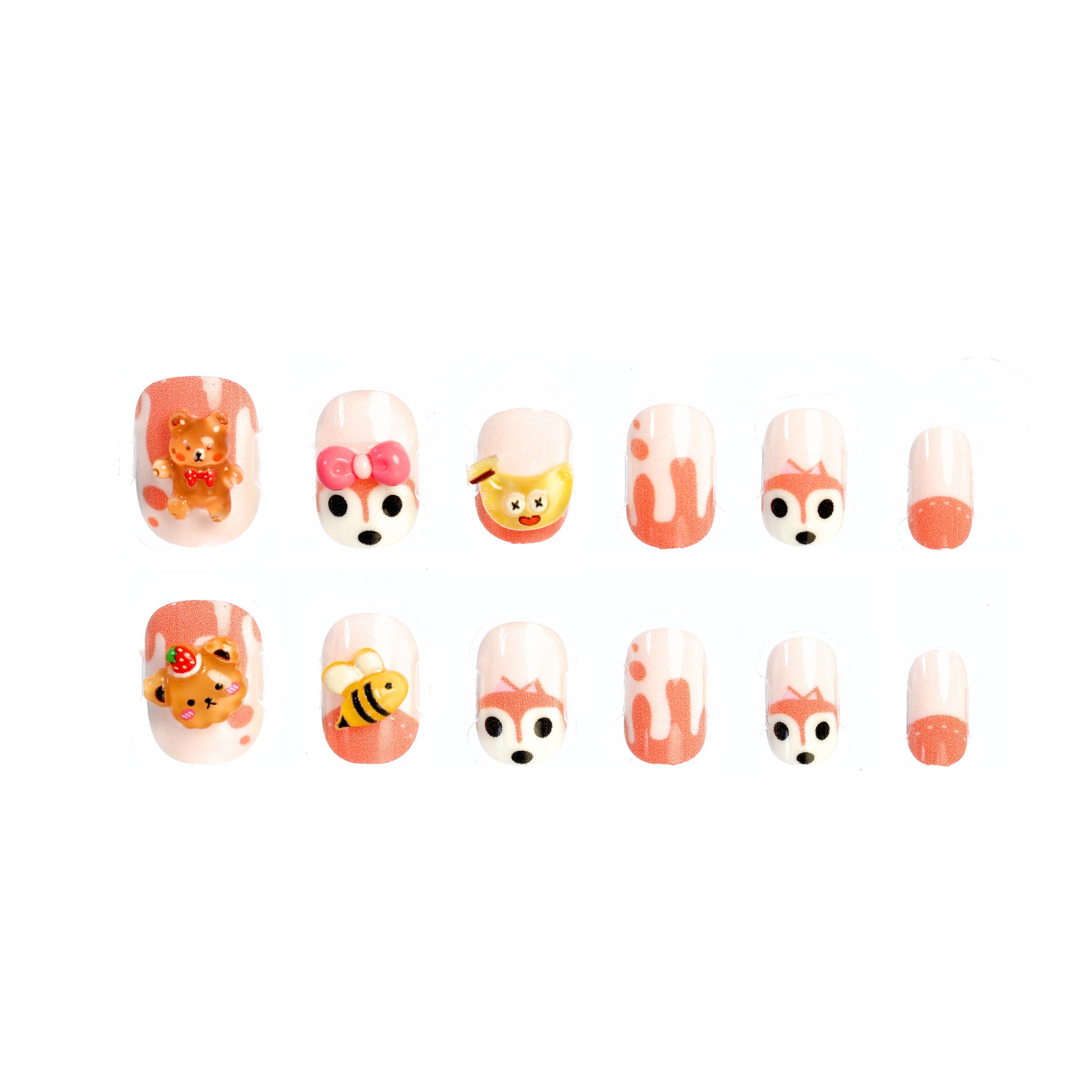 CocoPop Mini Pre-Glued Nails: Kitsu Babe 65429