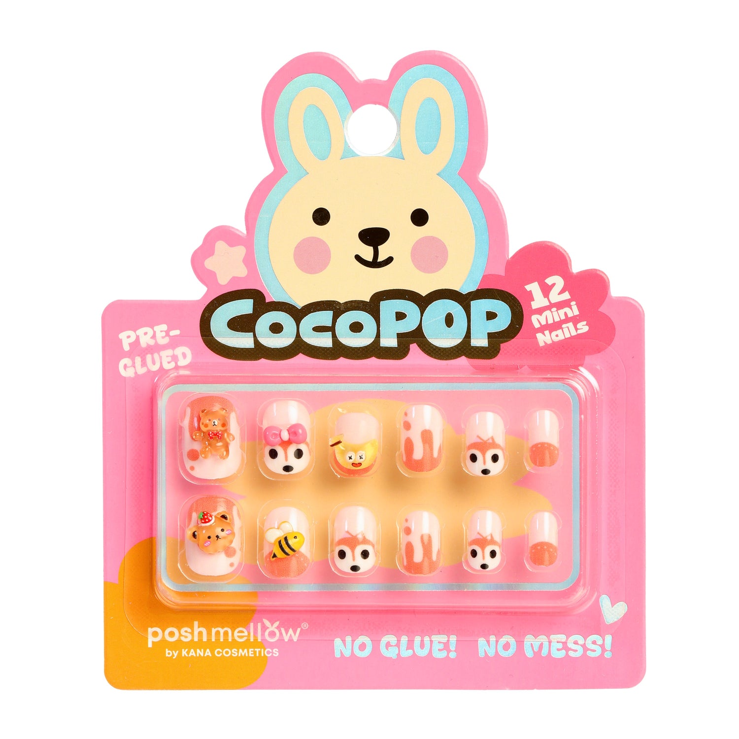 CocoPop Mini Pre-Glued Nails: Kitsu Babe 65429