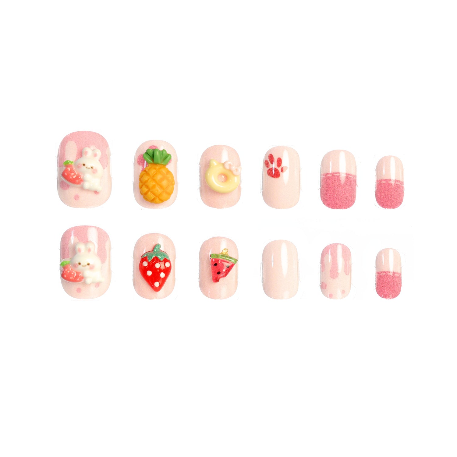 CocoPop Mini Pre-Glued Nails: Puffy Bunny 65430