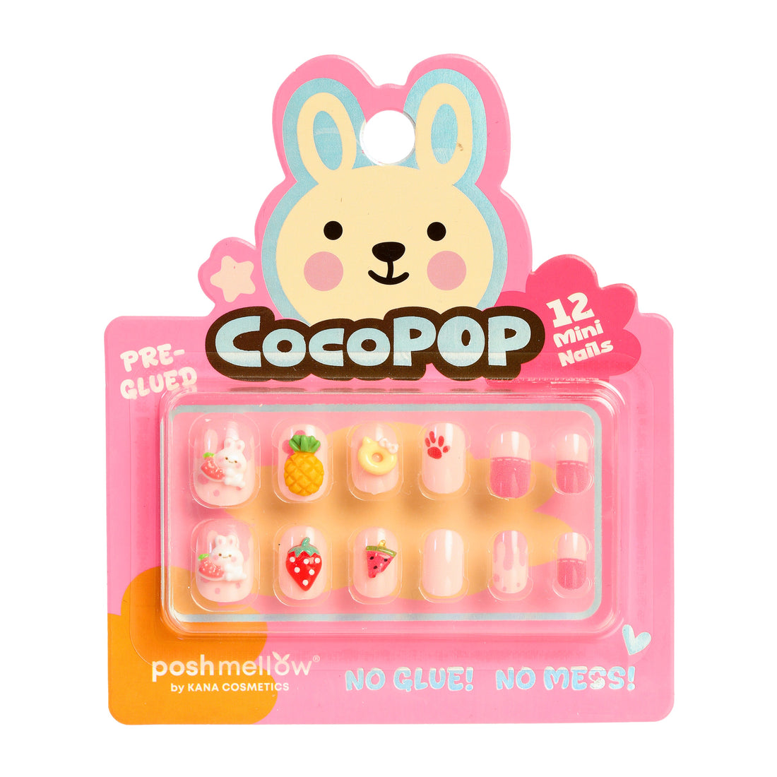 CocoPop Mini Pre-Glued Nails: Puffy Bunny 65430