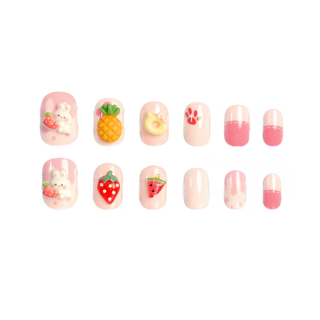 CocoPop Mini Pre-Glued Nails: Puffy Bunny 65430
