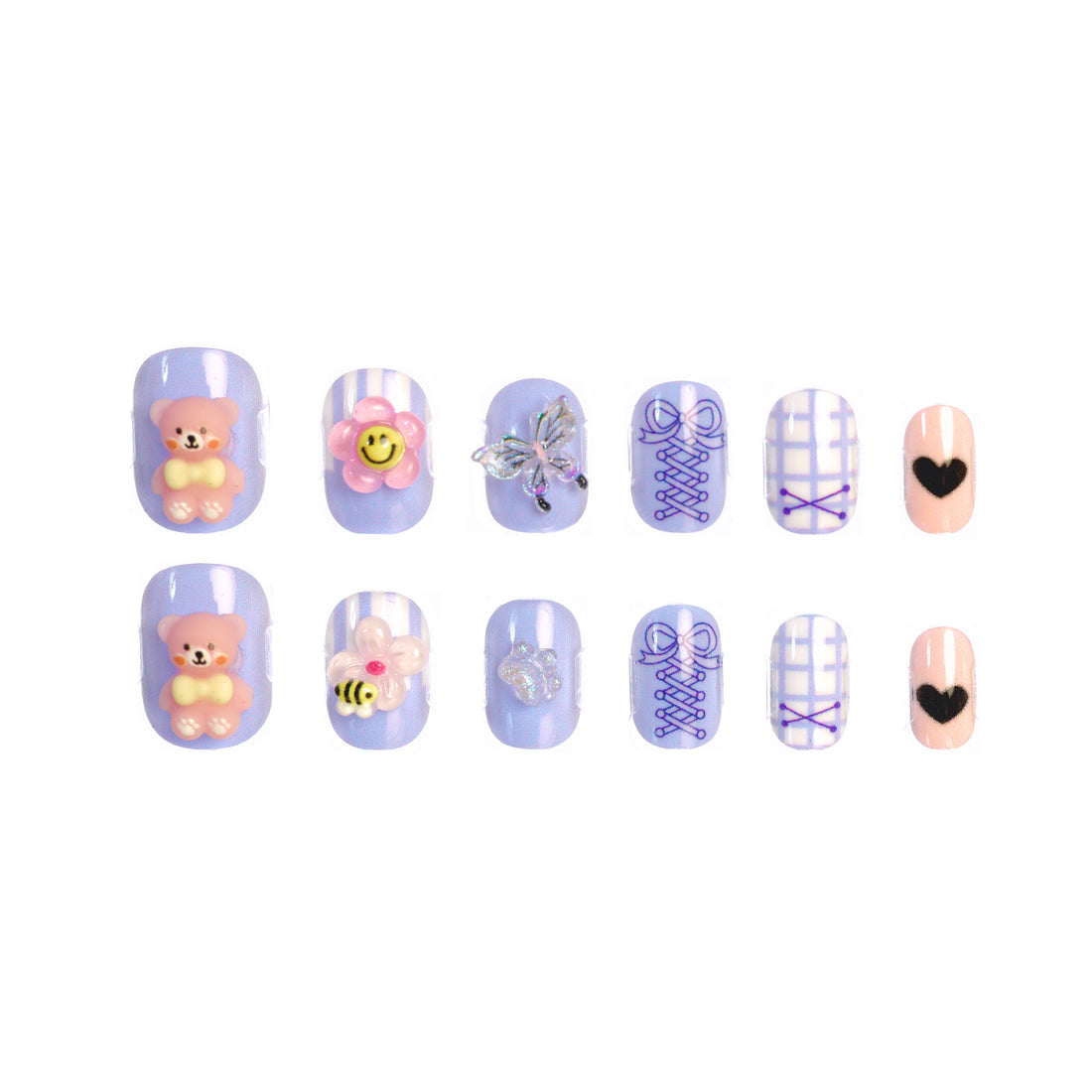 CocoPop Mini Pre-Glued Nails: Dream Kiss 65432