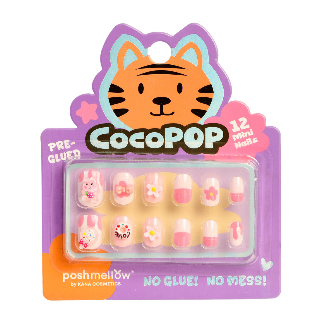 CocoPop Mini Pre-Glued Nails: Sweet Pop 65435