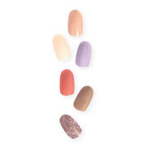 Press On Nails with Glue - Round Nails by Poshmellow (Value Pack)