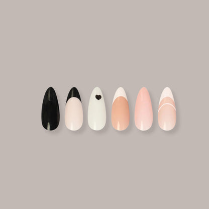 Bare Luxx - French Velvet (24 Nails x 6 Styles, 144 nails) 65516