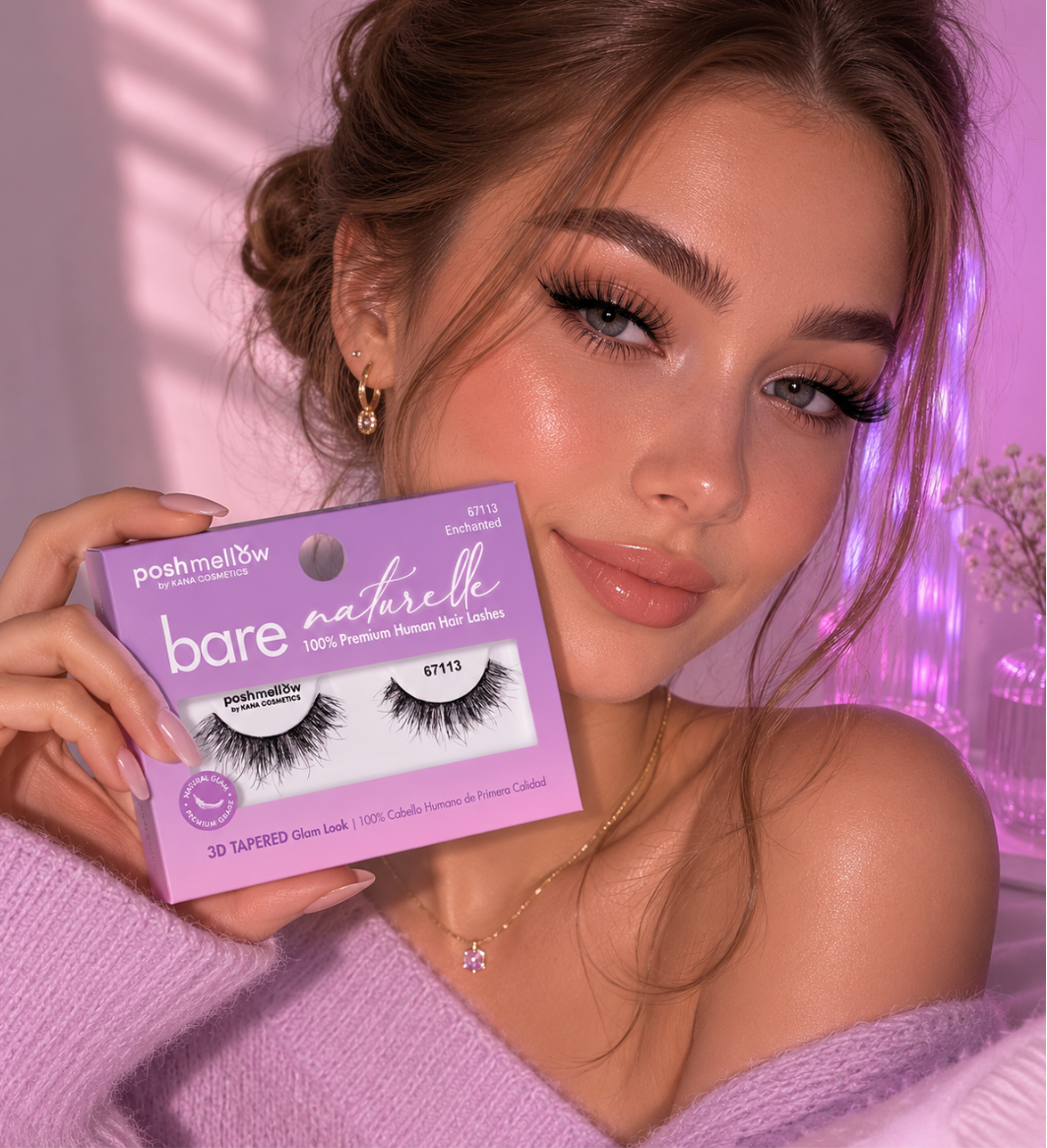Bare Naturelle Human Lashes-3D Tapered- Enchanted 67113