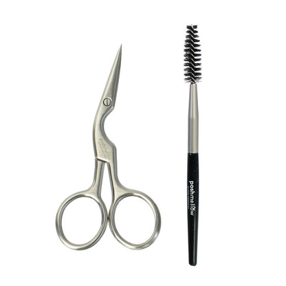 Polished Reserve: Brow Scissors &amp; Brush Set