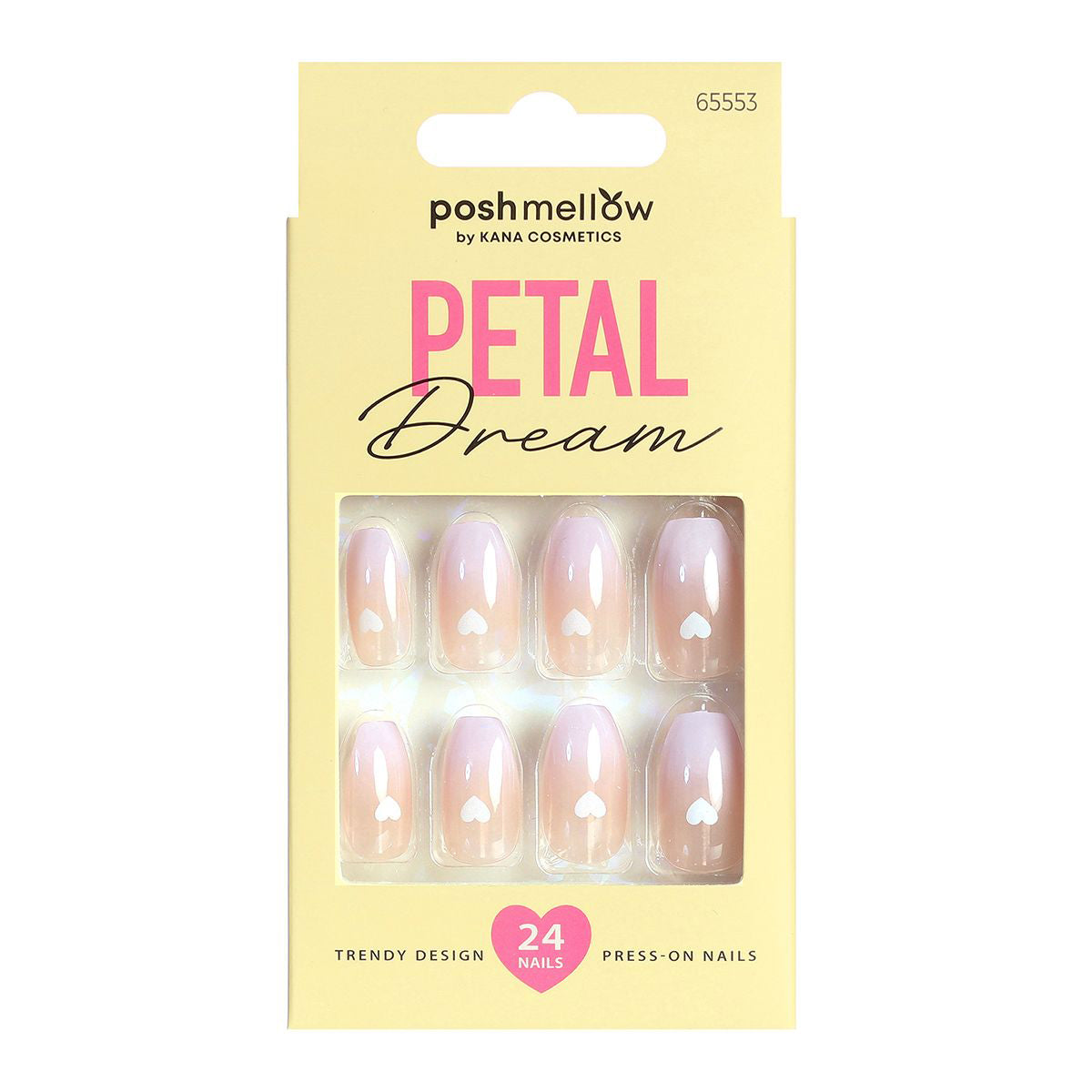 Get flawless looking fresh mani in minutes with our New Petal Dream Design Nails Collection! False nails in the chicest color and design mixes are ready-to-wear, durable, flexible, and so easy to apply!  Chip proof, smudge proof &amp; no dry time! Includes 24 press-on nails to find your perfect fit Ultra Strong Nail Glue Why we love, Petal Dream Collection: Chic colors and styles to create the perfect look! Ready to wear nails that look natural, and feel comfortable.