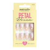 Get flawless looking fresh mani in minutes with our New Petal Dream Design Nails Collection! False nails in the chicest color and design mixes are ready-to-wear, durable, flexible, and so easy to apply!  Chip proof, smudge proof & no dry time! Includes 24 press-on nails to find your perfect fit Ultra Strong Nail Glue Why we love, Petal Dream Collection: Chic colors and styles to create the perfect look! Ready to wear nails that look natural, and feel comfortable.