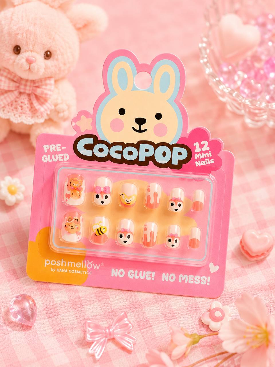 CocoPop Mini Pre-Glued Nails: Kitsu Babe 65429