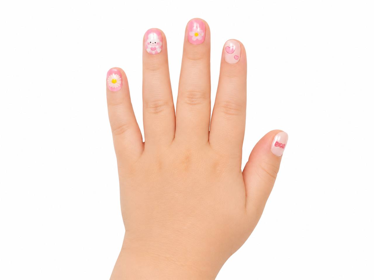 CocoPop Mini Pre-Glued Nails: Daisy Heart 65427