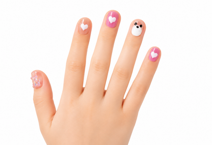 Mochi Latte Mini Pre-Glued Nails: Beary Sweet 65421