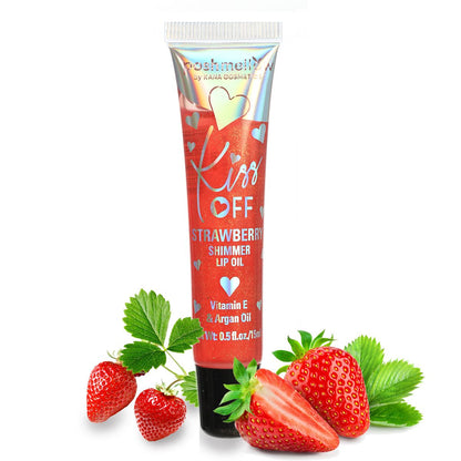 Lip Oil Strawberry Red - Lip Shimmer Oil by Poshmellow