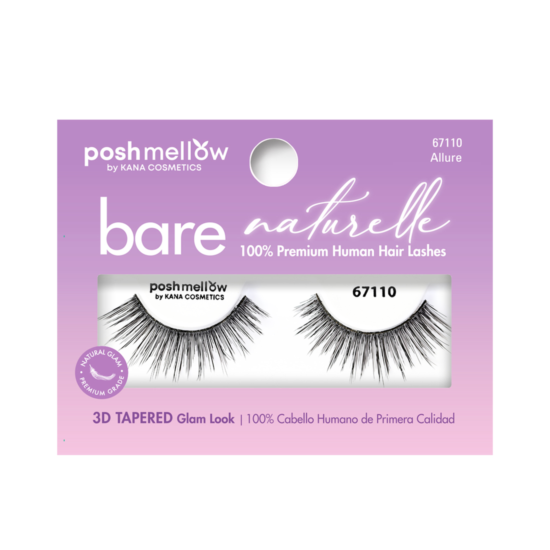 Lashes 100% Human Lashes - 3D Lashes by Poshmellow