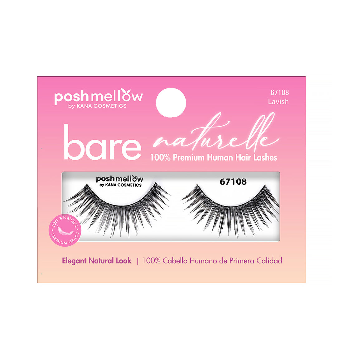 Lashes 100% Human eyelashes - 3D Lashes by Poshmellow