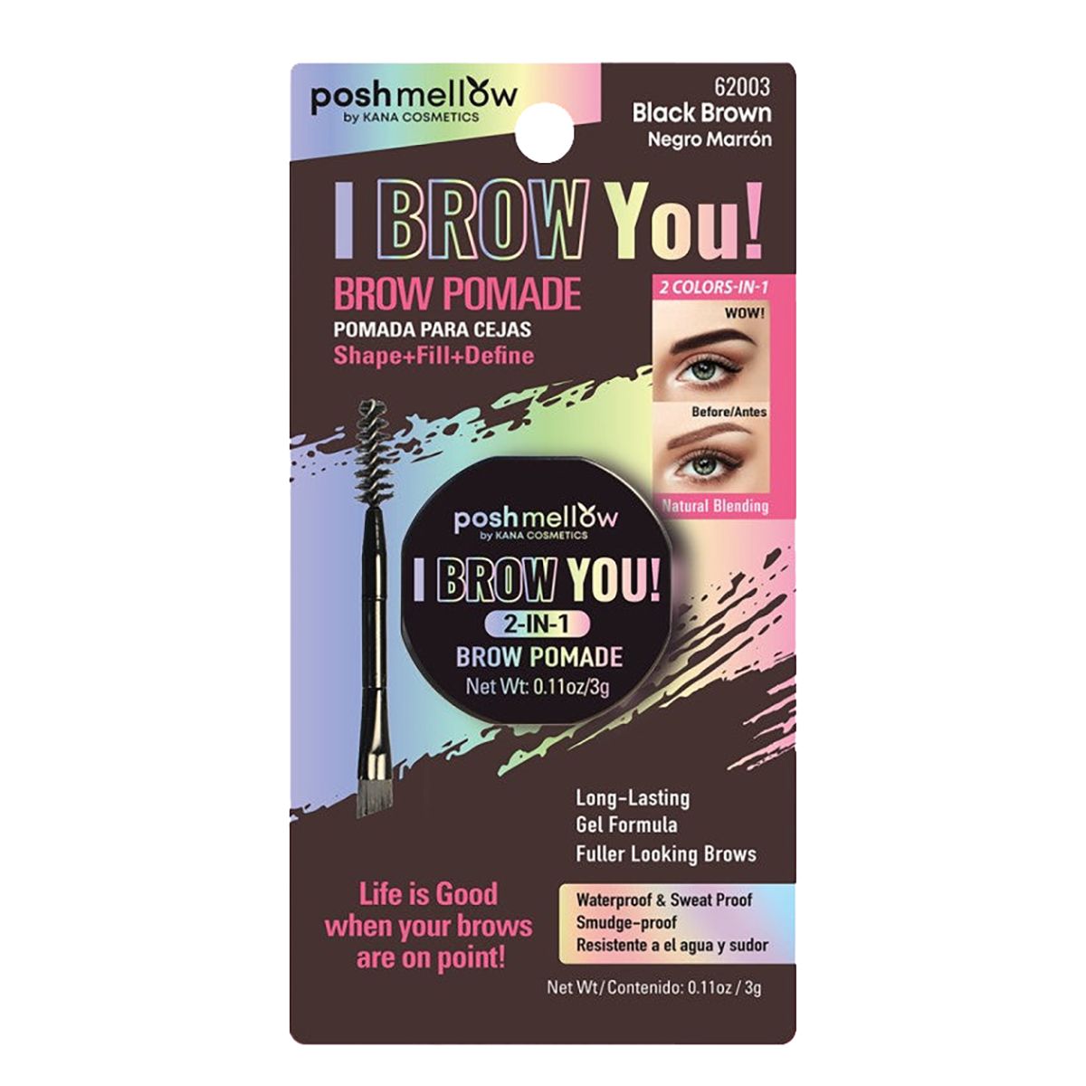 Brow Pomade 2-IN-1: I Brow You! (Black Brown)