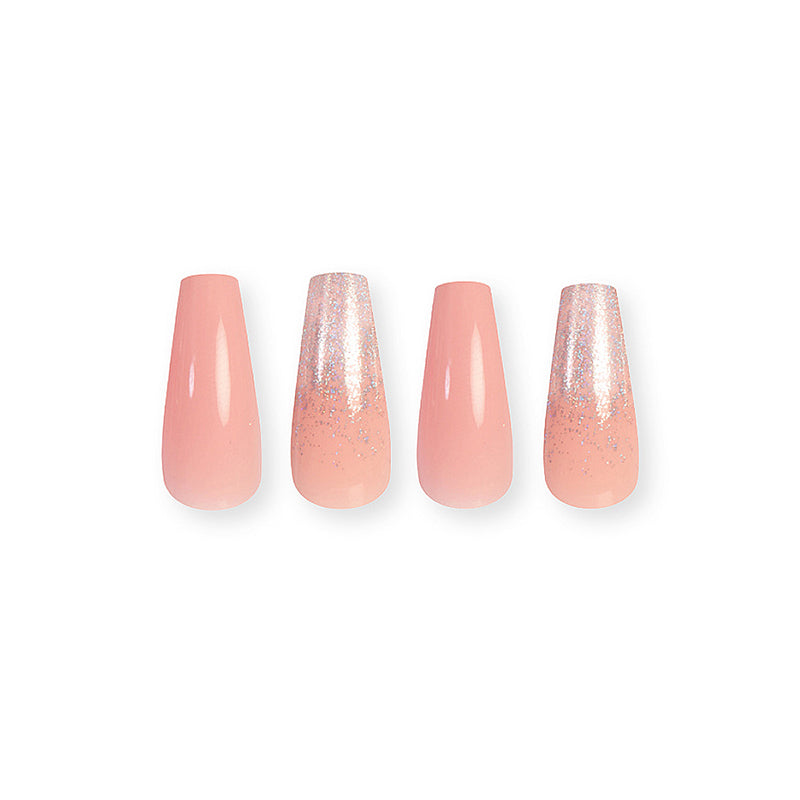 Tags: Pink Press On Nails with Glue Coffin Shaped Nails - Poshmellow